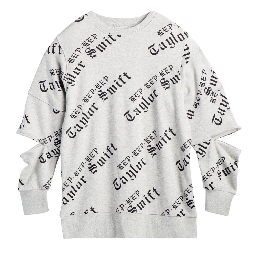 Taylor Swift Reputation Zip Sleeve Sweatshirt